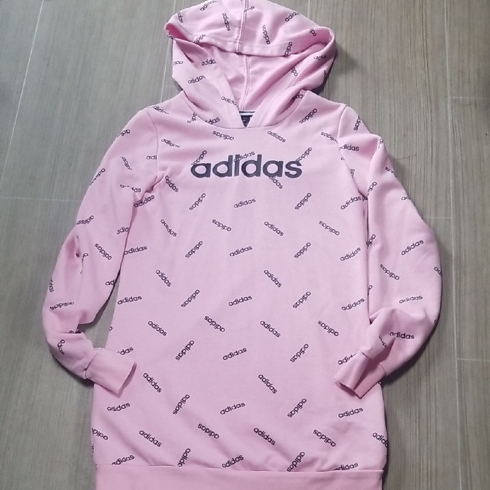 adidas Pink Hoodie Sweater